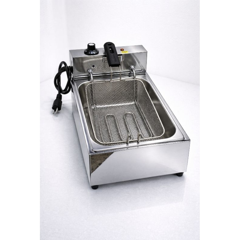 Fritadeira elétrica a Óleo 5 Litros Profissional Industrial Inox para Pastel Salgados Batata em Oferta na Shopee
