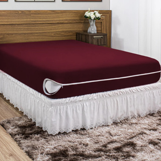 Capa de colchão King malha gel helanca cores variadas disponíveis em Oferta na Shopee