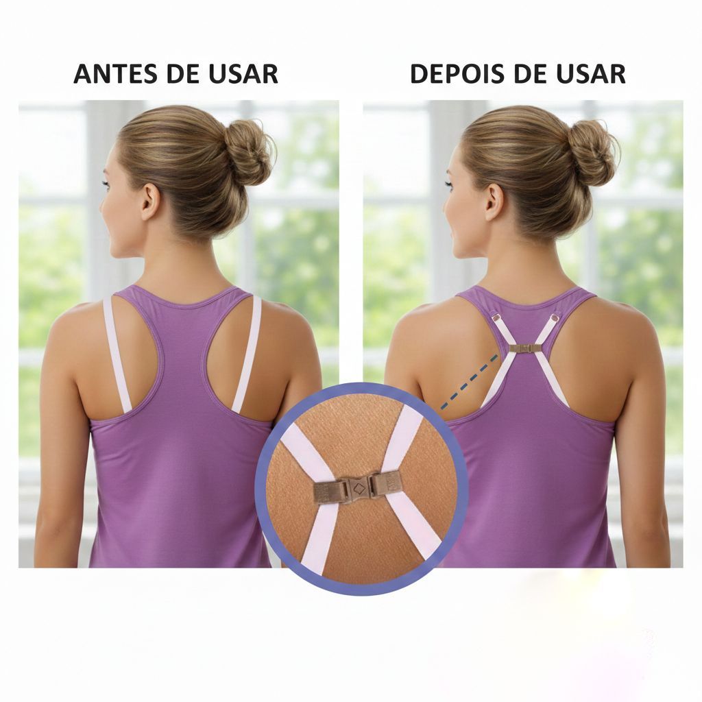 Kit 10 Conector De Alça De Sutiã Acessório Feminino Transforme O Soutien Em Nadador