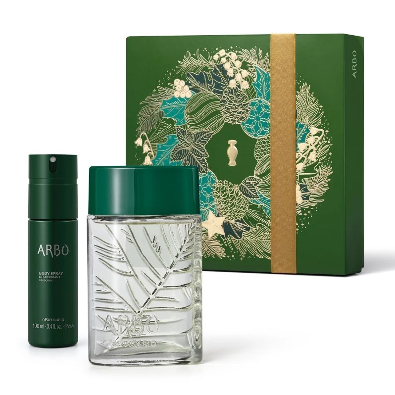 Estojo Arbo Tradicional (Perfume 100ml, Body Spray 100ml) O Boticário