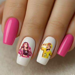 12 peliculas de unha EMILLY VICK LEOZINHO dos rosas em Oferta na Shopee