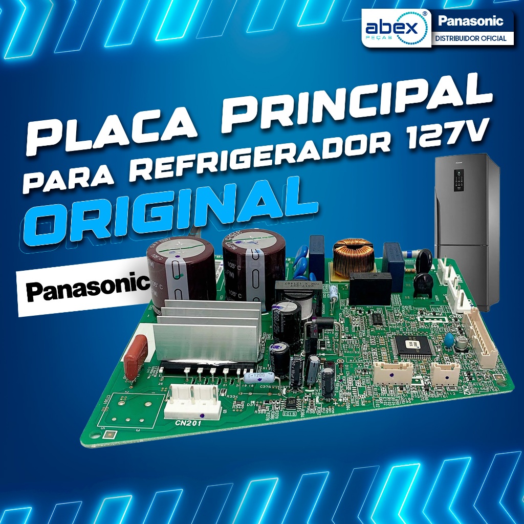 Placa Principal Refrigerador Panasonic NR-BB53 110v Motor Compressor Embraco ARBPC1A03657 Original