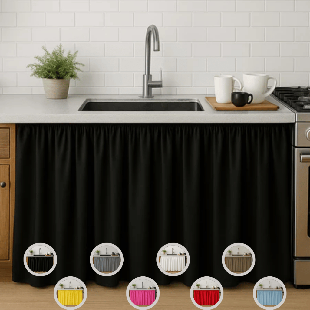 Cortina Pia Cozinha Classic Balcão Tanque 2,80 Metros Por 90 Cm De Altura Oxford Cores Exclusivas