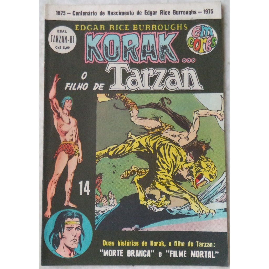 Hq Korak o filho de Tarzan Em cores - Tarzan-Bi Ebal N° 14