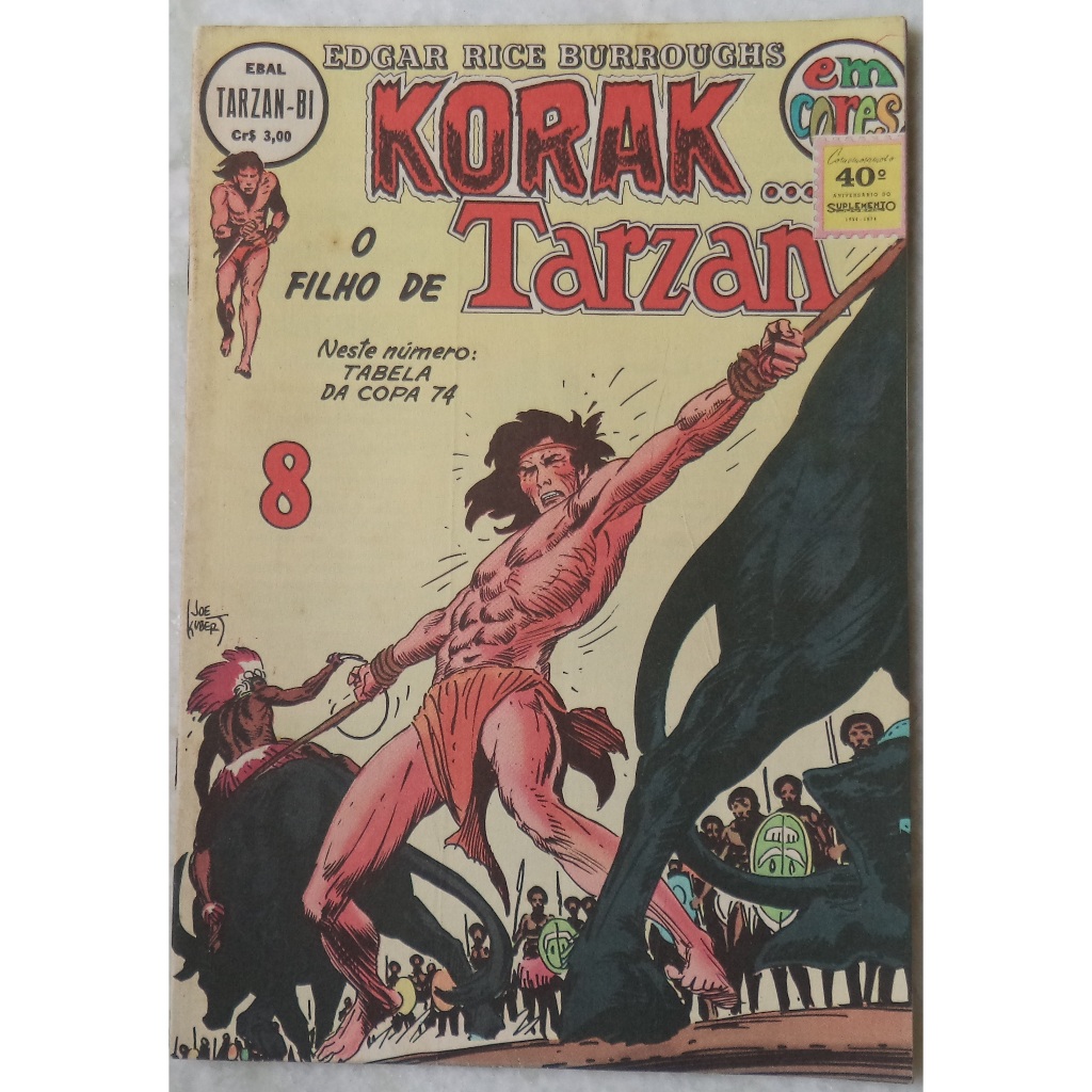 Hq korak o filho de Tarzan - Tarzan Bi N° 8 Em Cores Ebal