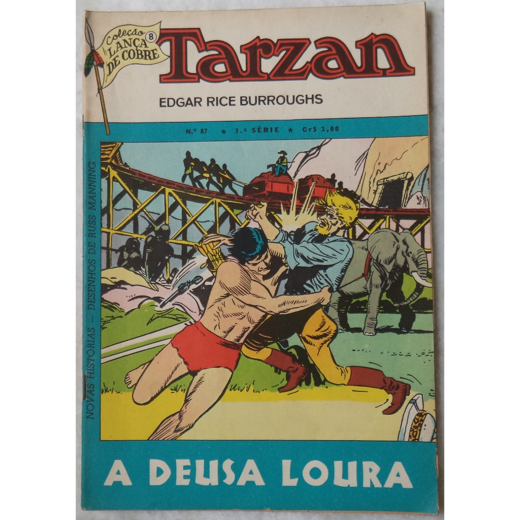 Hq Tarzan N° 87 (3° Série) a Deusa Loura - Edgar Rice Burroughs Lança de Cobre Ebal