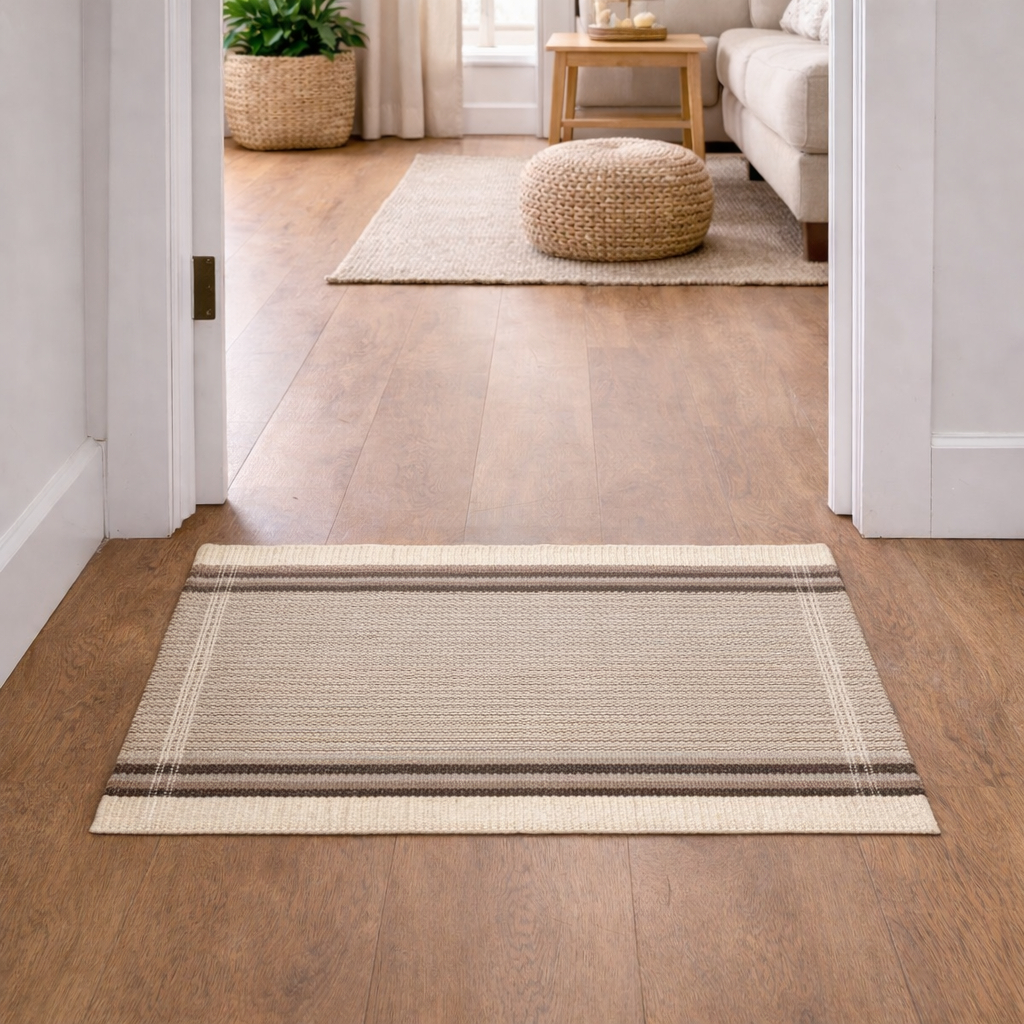 Tapete 50×70 cm de Porta Trabalhado linha luxo 100% Algodão Puro