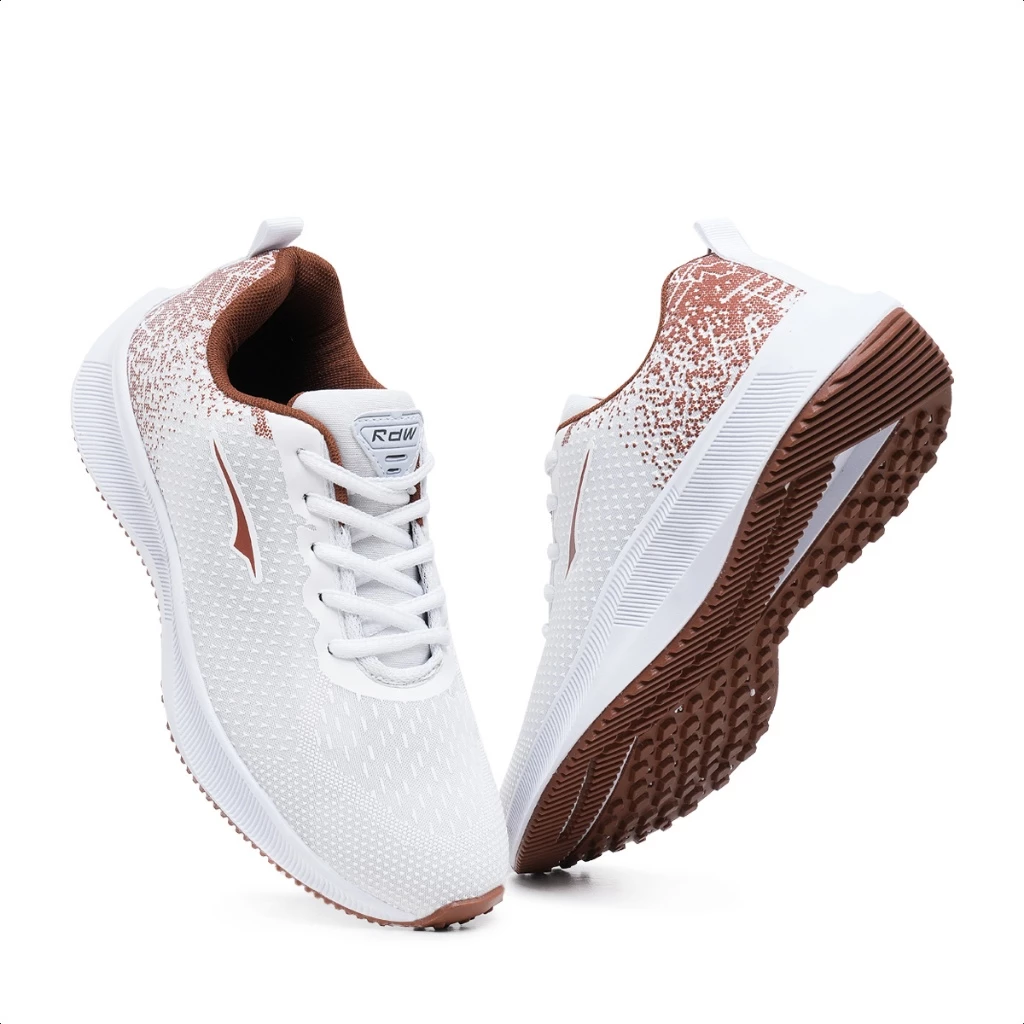 Tênis Feminino de Caminhada Academia Treino Leve e Confortável Branco EXCLUSIVO — imagem 1