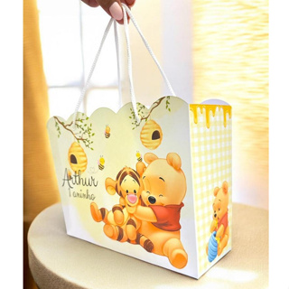 Sacolinha Ursinho Pooh Personalizada / PEGUE E MONTE em Oferta na Shopee