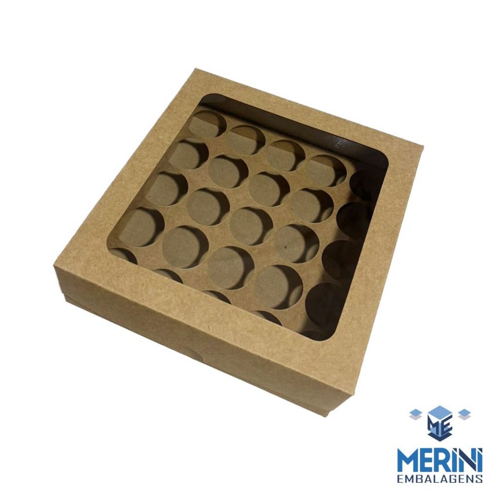 CAIXA 25 DOCES COM VISOR E BERÇO KRAFT - 10 UNI em Oferta na Shopee