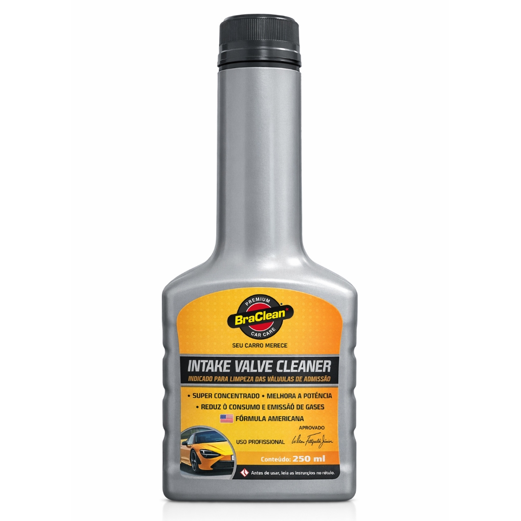 Intake Valve Cleaner 250ml Limpeza de Válvulas e Sistema de Admissão do Motor BraClean