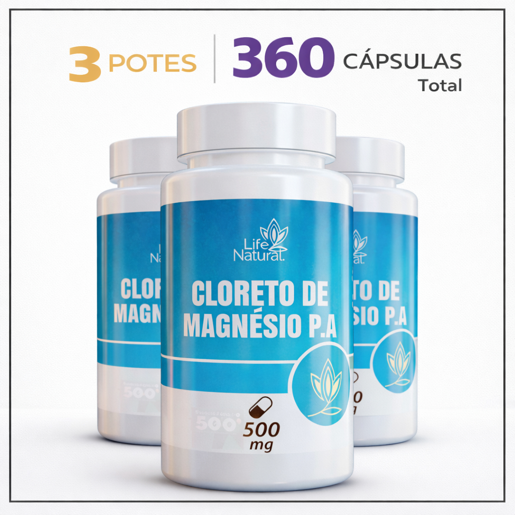 Cloreto de Magnesio P.A 120 Capsulas 100% Original em Oferta na Shopee
