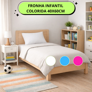 Fronha Infantil Capa 40x60cm Colorida Criança Até 10 Anos Antialérgica Percal 180 Fios Com Zíper em Oferta na Shopee