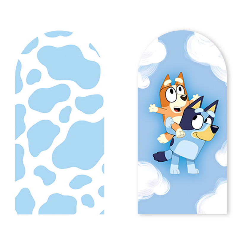 Capas Festivas Painéis Sublimados Tema Blu3y Azul Infantil Decoração Cute New Niver Oferta em Oferta na Shopee