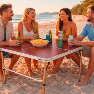 Mesa Dobrável Tipo Maleta S/ Banqueta 90x60 Cm Helplo em Oferta na Shopee