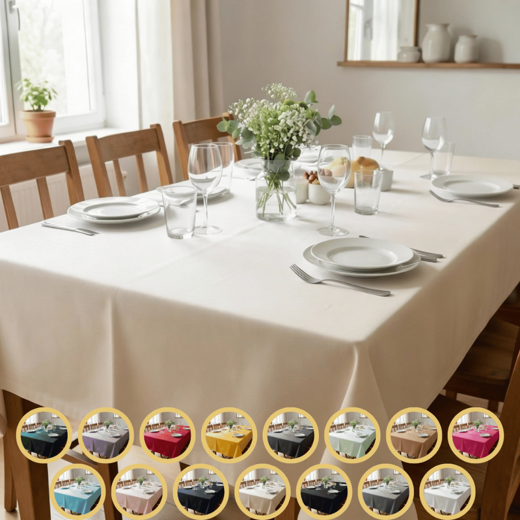 Toalha de Mesa Retangular 2,20m x 1,45m em Oxford - Decoração / Mesa Posta