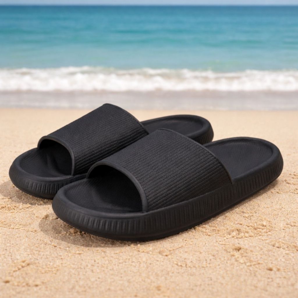 Chinelo Slide Tipo Nuvem Ortopédico com Solado Antiderrapante