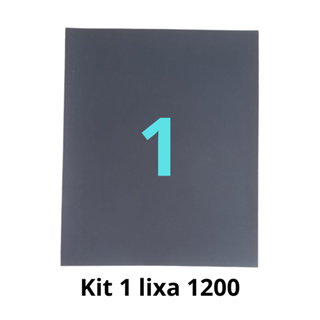 Lixa 1200 D'água Grão Kit 1 folha Polimento Acabamento Plástico Metal Pintura Fibra Funilaria ABS em Oferta na Shopee