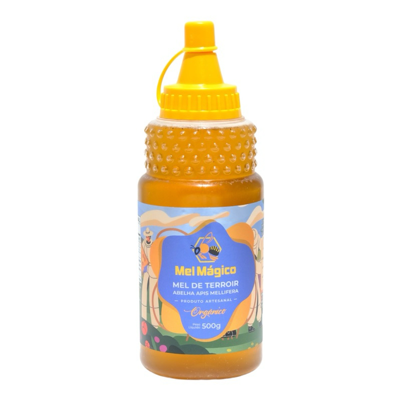 Mel Puro De Abelha - Bisnaga 500g - Florada Predominante Eucalipto - Mel Mágico