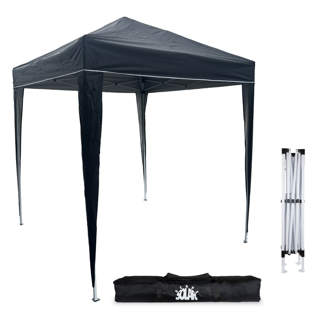 Tenda Gazebo 2x2 m Pop-Up Articulada Sanfonada Cor Preto