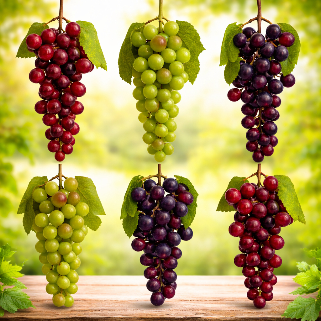 Uvas Artificiais Decorativas Realistas Kit 2 a 6 Unidades Verde Roxo Vermelho Para Decoração Cozinha Festa Vitrine Casa em Oferta na Shopee