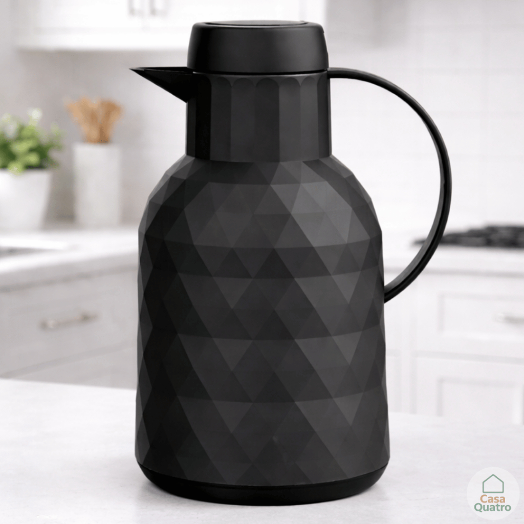 Garrafa Térmica De Café Design Diamante Sistema Click 1 Litro em Oferta na Shopee