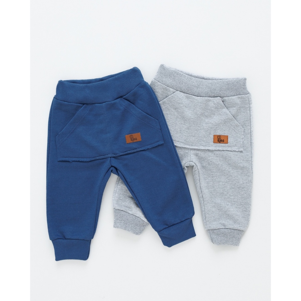 Kit 2 Calças Bebê Moletom Careca Menino em Oferta na Shopee