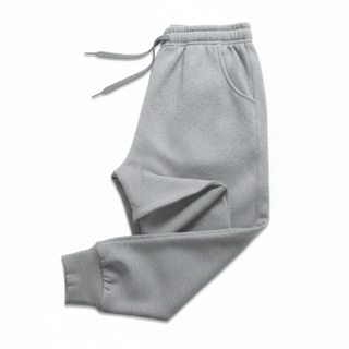 Calça De Moletom Unissex Tecido Pelúcia Grosso Ideal Para Inverno Cinza e Preta em Oferta na Shopee