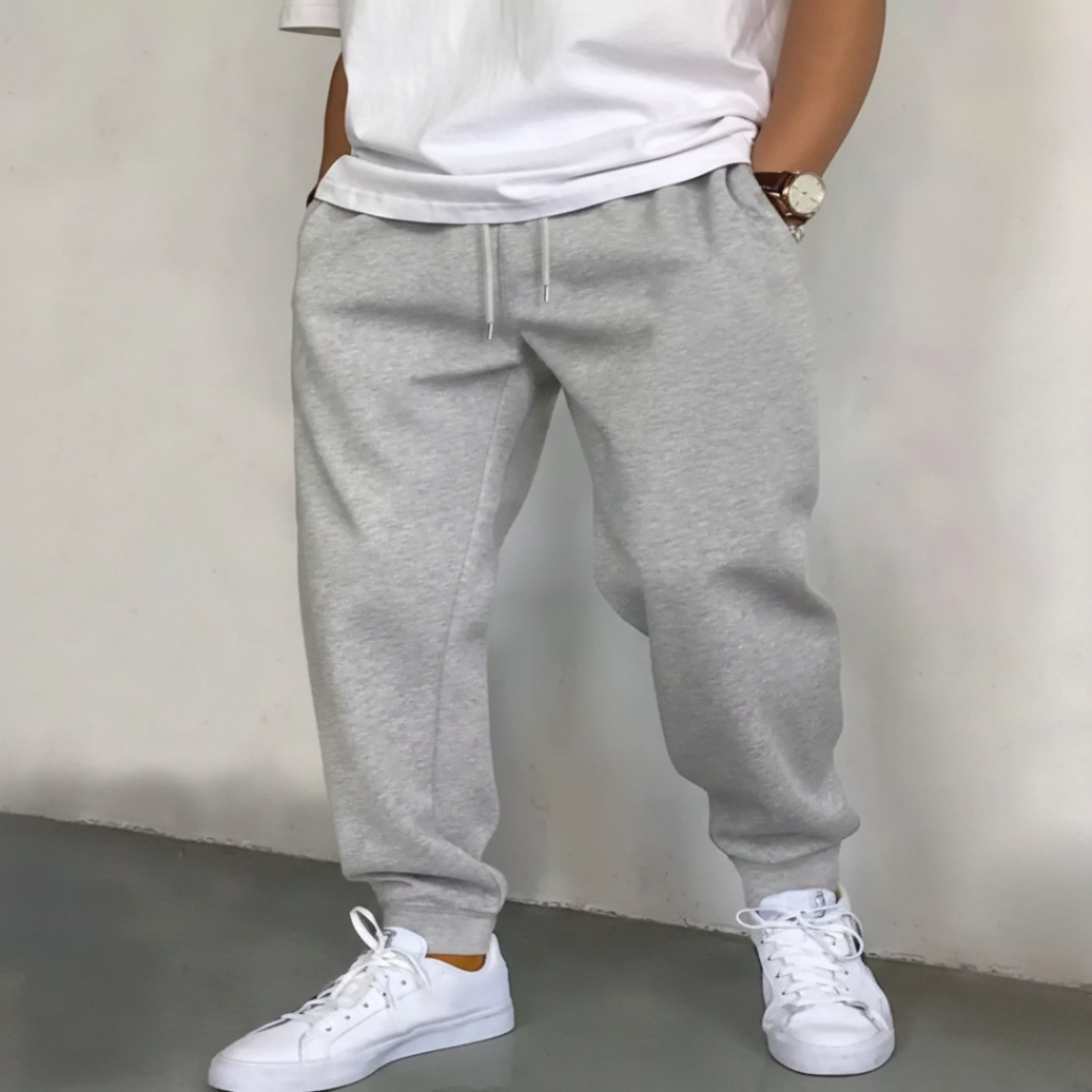 Calça De Moletom Unissex Tecido Peluciado Grosso Ideal Para Inverno/Primavera em Oferta na Shopee