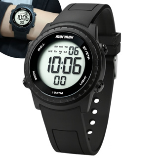 Relógio Mormaii Infantil Digital Unissex Preto Esportivo LCD Positivo Calendário Alarme Prova Água 100 Metros Original em Oferta na Shopee