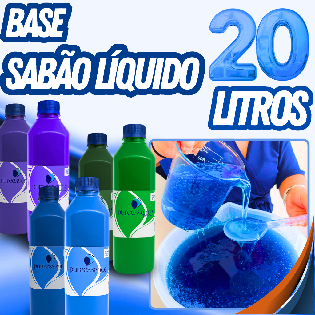 Base kit sabão líquido faz 20 litros lava-roupas FÁCIL DE FAZER! em Oferta na Shopee