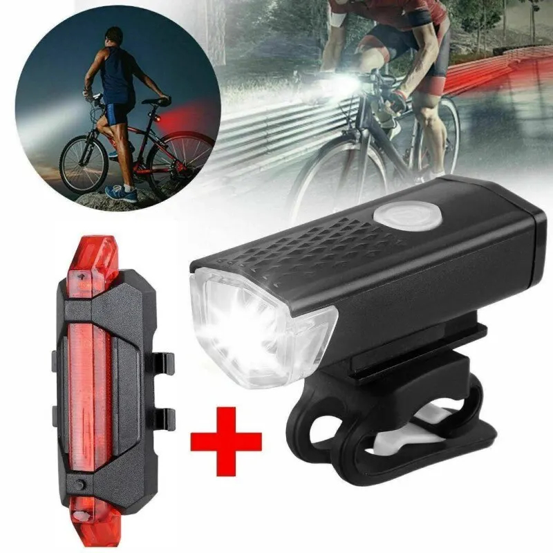 Kit Farol e Lanterna para Bicicleta | LED Ultra Brilhante à Prova d’Água | Segurança Noturna