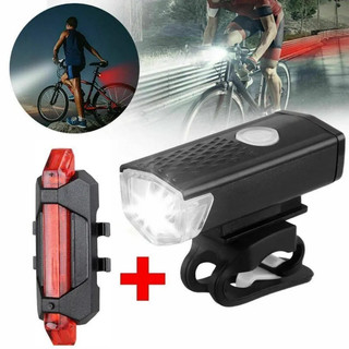 Kit Farol e Lanterna para Bicicleta | LED Ultra Brilhante à Prova d’Água | Segurança Noturna