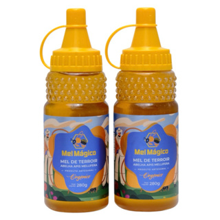 Kit 2x Mel De Abelha 100% Puro - Flor De Cipó Uva Bisnaga 280g - Mel Mágico em Oferta na Shopee