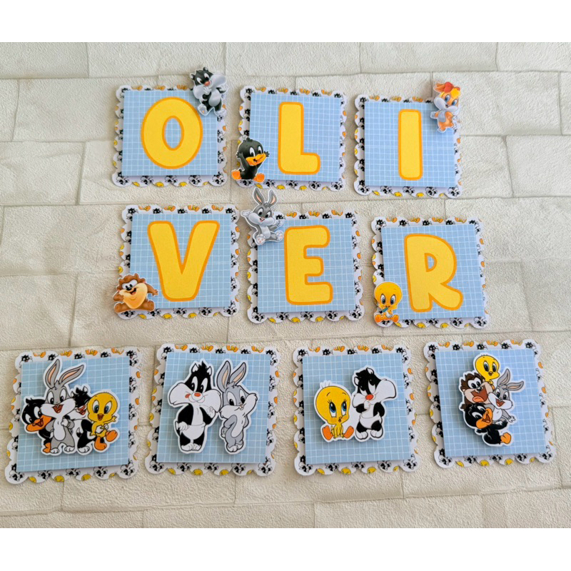 Aplique Pão de Mel Personalizado Baby Lonney Tunes 3D - 6 cm | Tag | Fazemos todos os temasb em Oferta na Shopee
