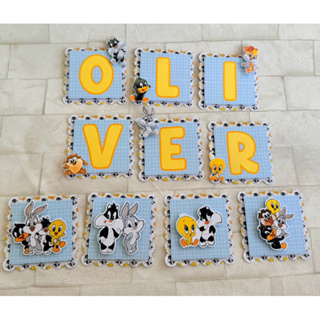Aplique Pão de Mel Personalizado Baby Lonney Tunes 3D - 6 cm | Tag | Fazemos todos os temasb em Oferta na Shopee