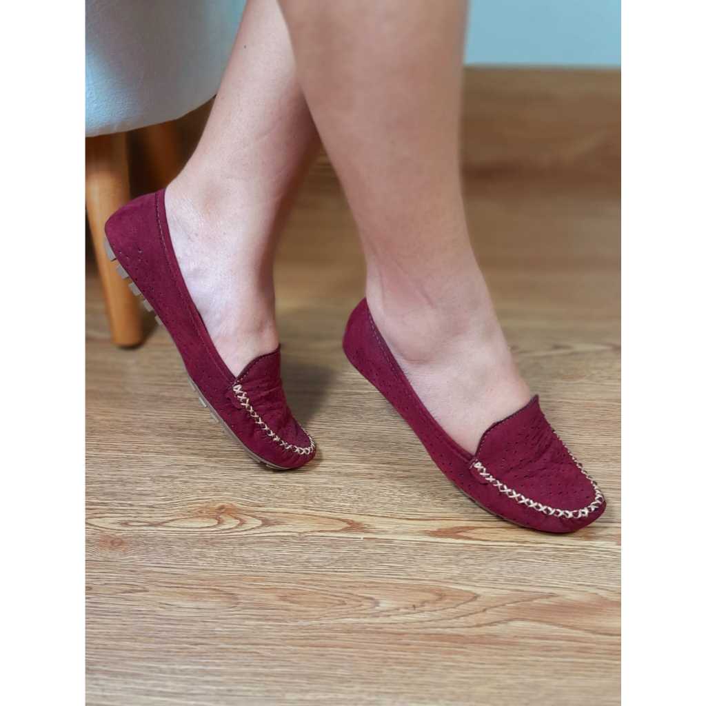 Mocassim Feminino Comfort Soft em Camurça Sintética – Leve, Macio e Confortável