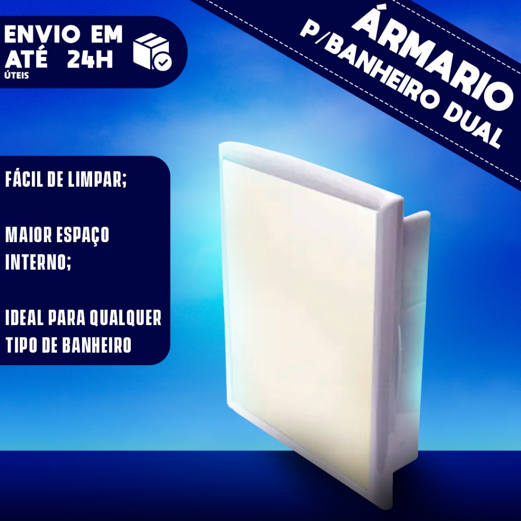 Armario para banheiro imperial branco dual em Oferta na Shopee