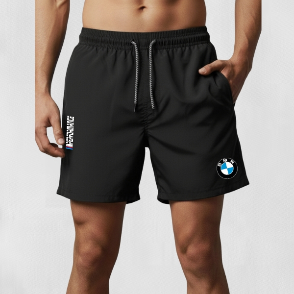 Bermuda Elastano Masculina Esportiva - BMW 02 - Academia Corrida com Elástico na Barra da Cintura e Secagem Rápida