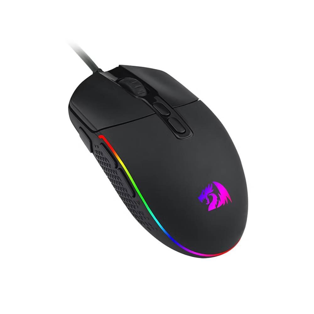 Mouse Gamer Redragon Invader M719 7 Botões USB 10000DPI RGB Preto