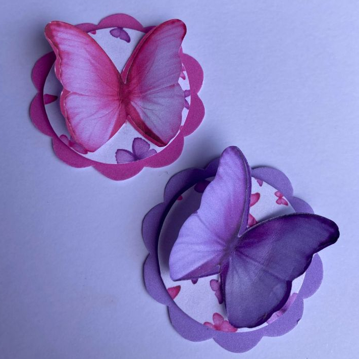 TAG 3D Jardim das Borboletas - Ideal para Caixa Acrílica, Decoração de Festa, personalizados e Lembrancinhas
