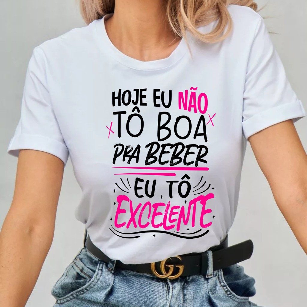 Camiseta Feminina Frases Carnaval Blusinha Festa Folia Bloquinho Combinando Amigas Enviamos Rápido