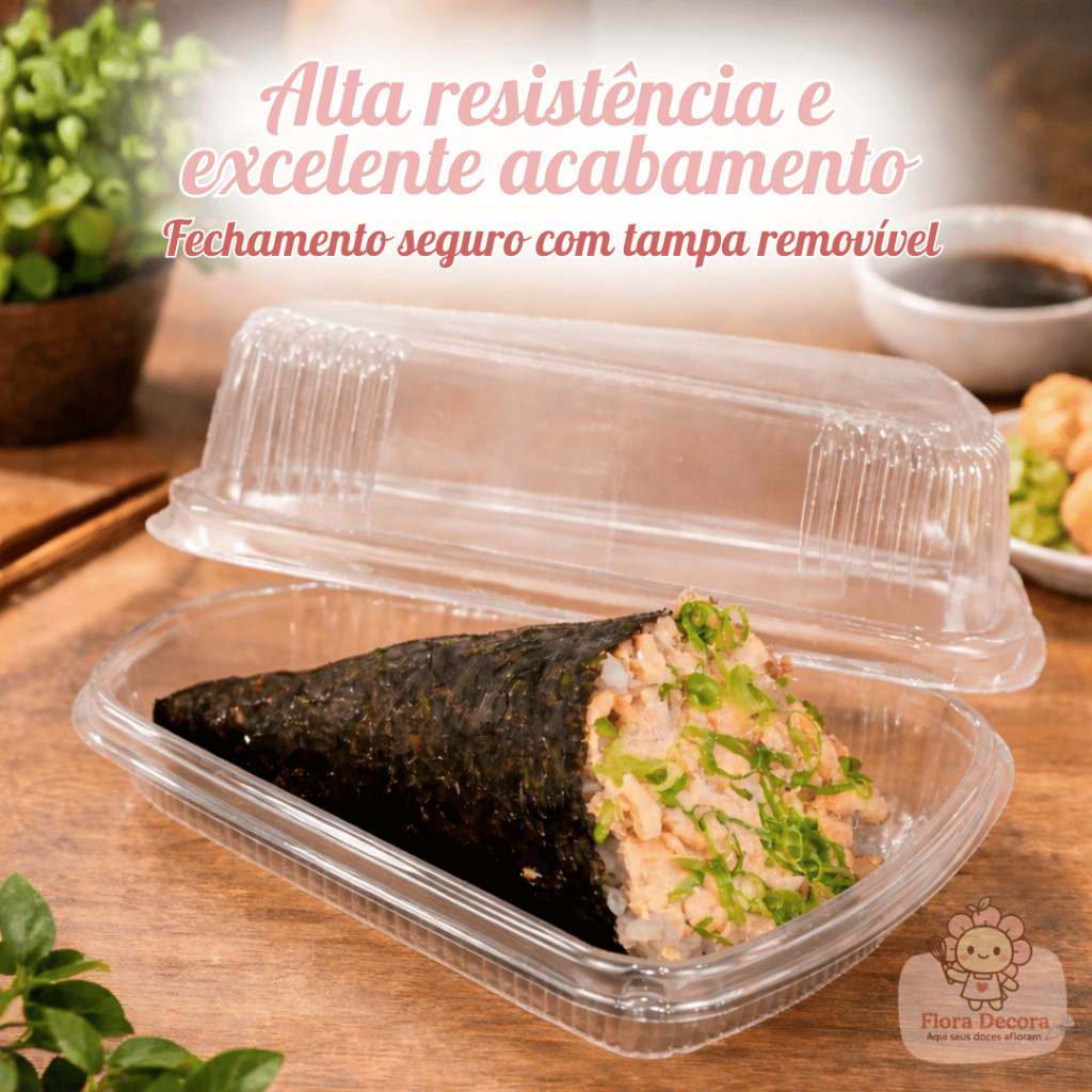 Kit 200 Embalagem Triangular Plástica Transparente Fatia de Bolo Com Tampa