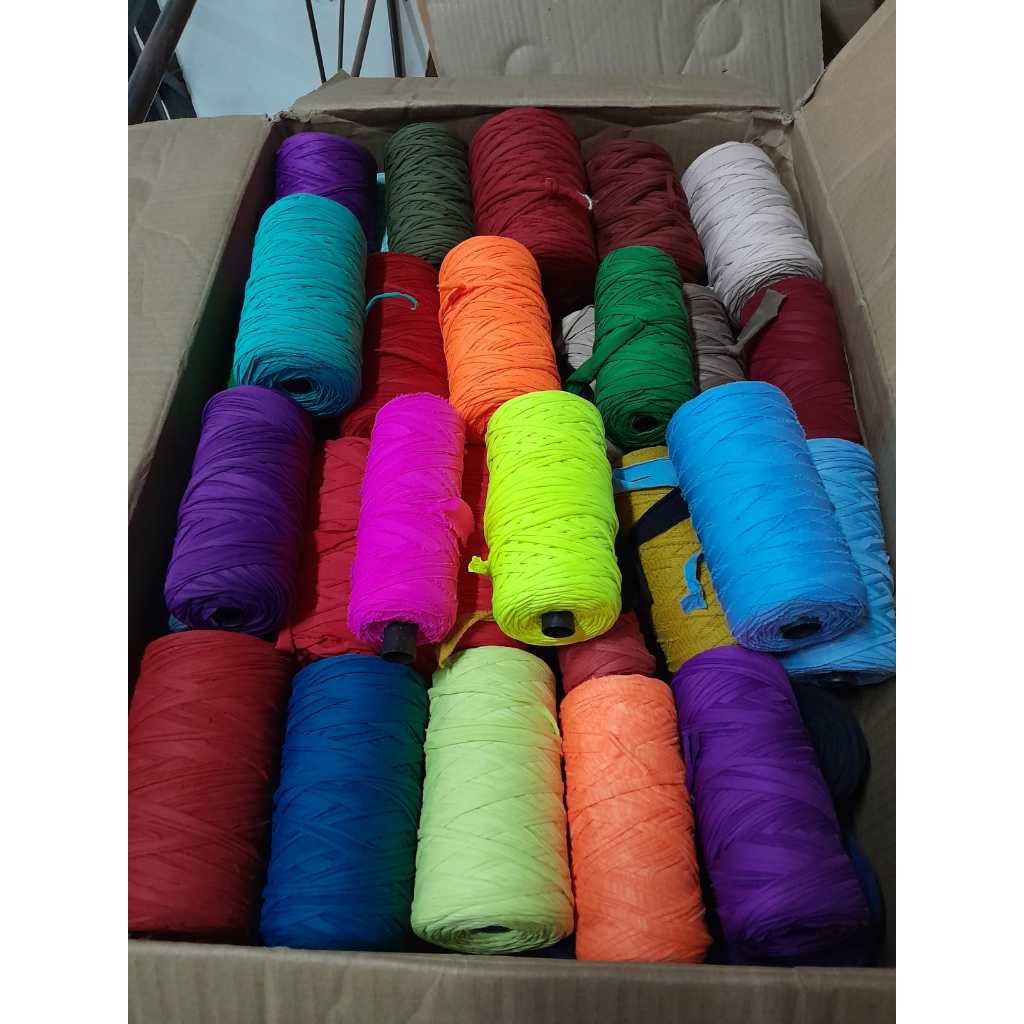 Kit Misturinhas Fios de Malha Residuais 1 2 3 4 e 5Kg - Cores sortidas - Crochê Macramê Bolsa Tapete