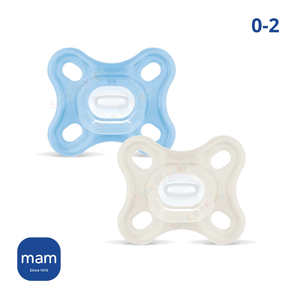 Chupeta de Silicone MAM 0-2 meses Dupla Bebê Recém Nascido Comfort Menino Menina 100% Silicone Original em Oferta na Shopee