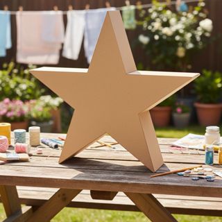 Estrela de 60cm em MDF para festa em Oferta na Shopee