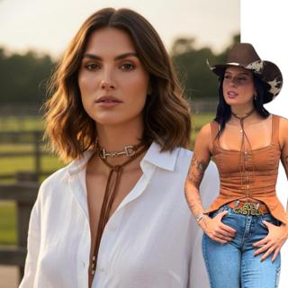 Colar Ana Castela Gravata Country Feminino Bridão Semijoia Boho Chic em Oferta na Shopee