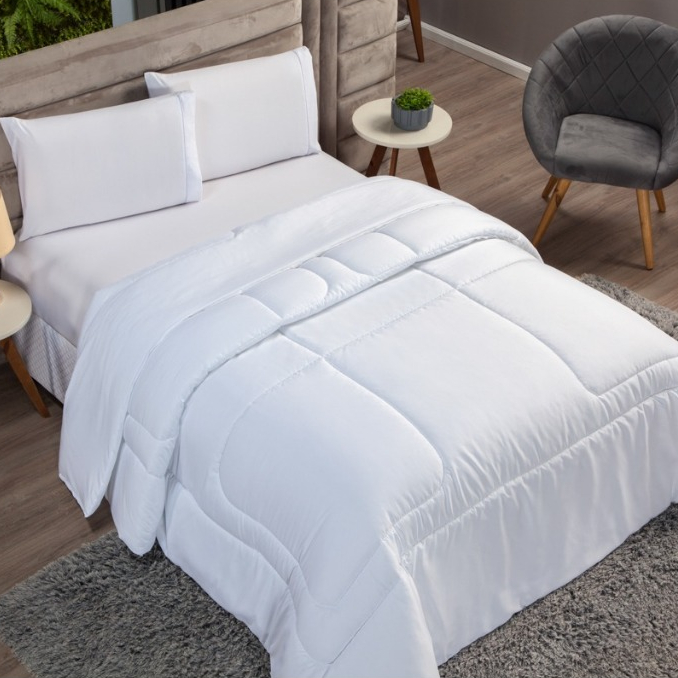 Edredom 400 Fios Casal Micropercal Tamanho 2,00x2,20