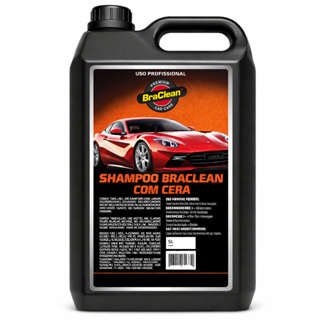 Melhor Shampoo com Cera 5 litros 1 para 300 lavagem brilho e rendimento para frotas BraClean em Oferta na Shopee