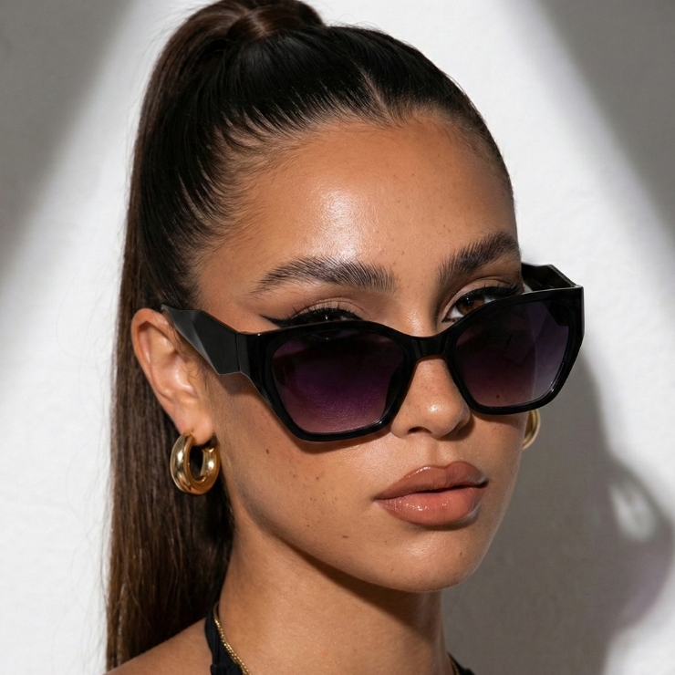 Óculos de Sol Valencia Gatinho Armação Premium Modelo Vintage Clássico Blogueira uv400 Feminino em Oferta na Shopee